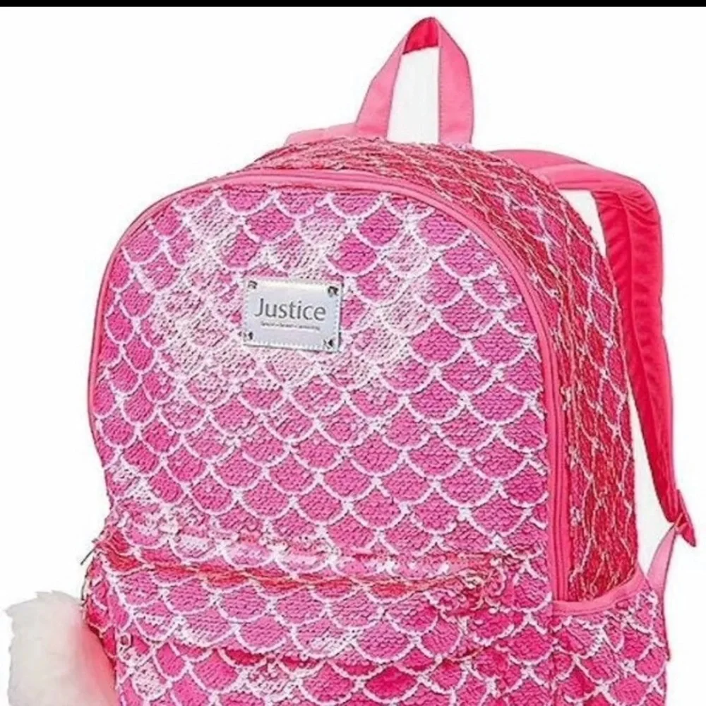 Justice Mermaid Scales Flip Sequin Sequin Backpack